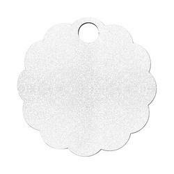 Plakietka imienna z płyty pilśniowej z brokatem do kubka 1200 ml do sublimacji - chryzantem