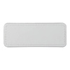 Identyfikator skórzany 8,2 x 3,1 cm do sublimacji - biały