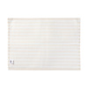 Płócienna mata stołowa 50 x 35,5 cm kremowa w żółte paski do sublimacji