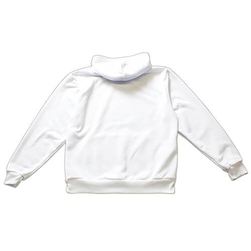 Biała bluza z kapturem Vapor do sublimacji