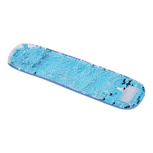 Opaska na rękę z cekinami do sublimacji - błękitna