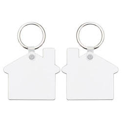 Dwustronny brelok z MDF-u do sublimacji - domek