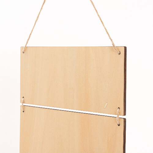 Trzy wiszące ramki ze sklejki do sublimacji