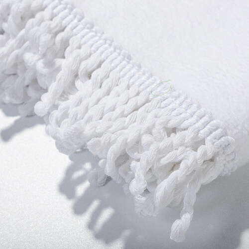 Ręcznik 152 x 76 cm z frędzlami do sublimacji - biały