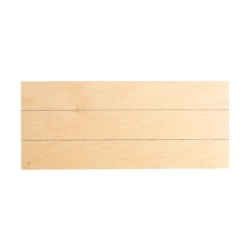 Prostokątna ramka na zdjęcie ze sklejki, w paski, 30 x 12,7 cm