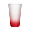 Szklanka 450 ml szroniona do sublimacji - czerwony gradient
