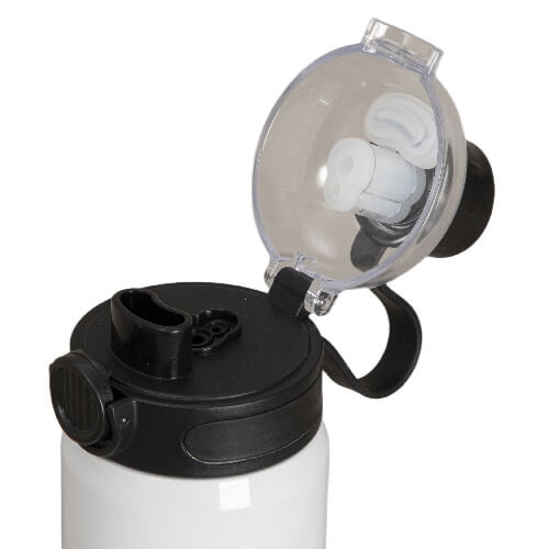 Butelka ze stali nierdzewnej 720 ml z czarną pokrywką do sublimacji