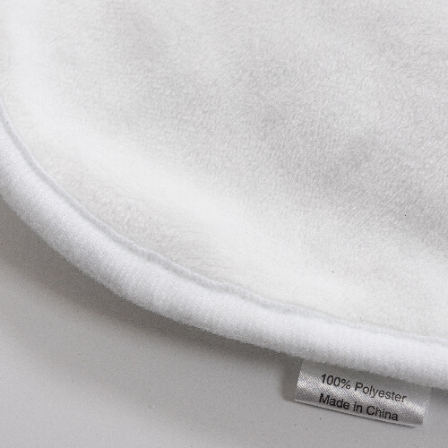 Kocyk Minky z kapturem do sublimacji - biały