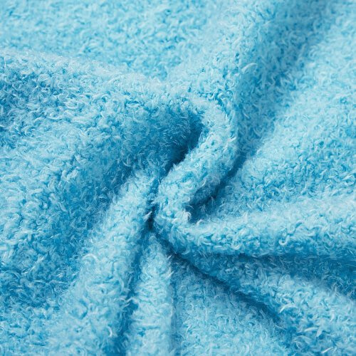 Pluszowa torba 34 x 37 cm do sublimacji - biało-błękitna