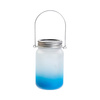 Lampion 450 ml z metalowym uchwytem - błękitny gradient
