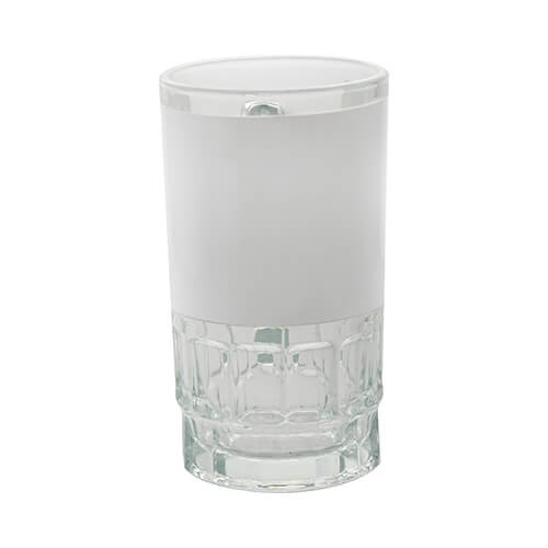 Kufel szklany 600 ml z białą ramką do sublimacji