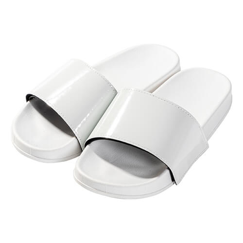 Klapki dla dorosłych do sublimacji - biała podeszwa