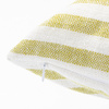 Poszewka z płótna 40 x 40 cm do sublimacji - kremowa w jasnozielone paski
