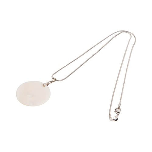 Wisiorek z muszli na łańcuszku do sublimacji - koło