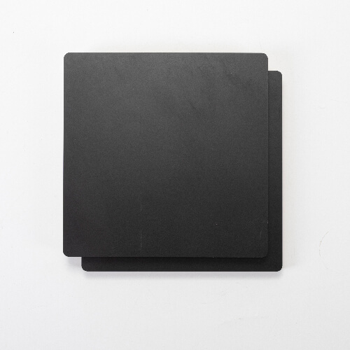 Płyta pilśniowa do sublimacji 20 x 20 x 1,5 cm - 2 szt. - czarny tył