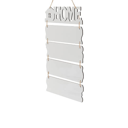 Pięć wiszących ramek z MDF-u do sublimacji - Home