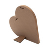 Ramka na zdjęcie - serce z MDF-u do sublimacji - 25,4 x 25,4 cm