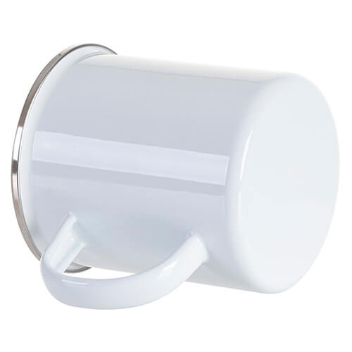 Kubek metalowy emaliowany 500 ml do sublimacji - biały