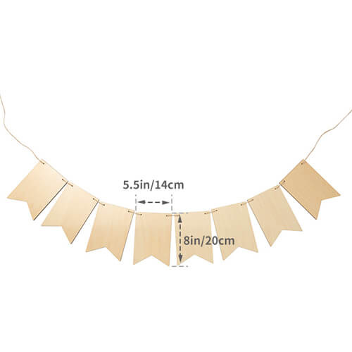 Dekoracja ścienna ze sklejki do sublimacji - 8 flag