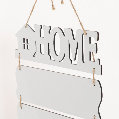 Pięć wiszących ramek z MDF-u do sublimacji - Home