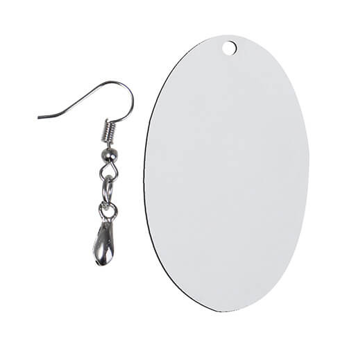 Kolczyki z MDF-u do sublimacji - owal