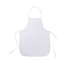 Biały fartuch z kieszenią dla dorosłych do sublimacji