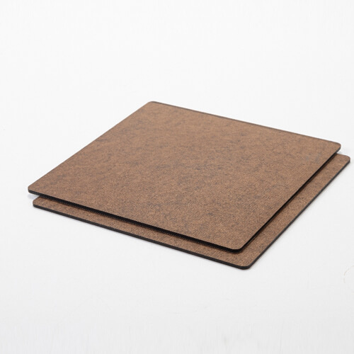 Płyta pilśniowa do sublimacji 20 x 20 x 0,3 cm - 2 szt. - ciemnobrązowy tył