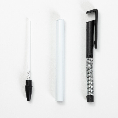 Długopis z uchwytem na smartphone do sublimacji - biały korpus