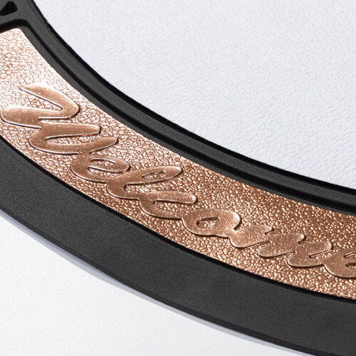 Półokrągła wycieraczka z PCV i filcu do sublimacji