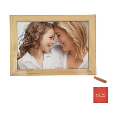 Drewniana ramka 24 x 19 cm z filcem do nadruku Sublimacja Termotransfer