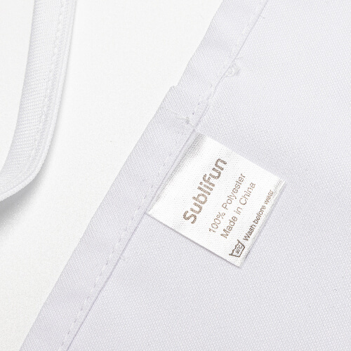 Biała zapaska z trzema kieszeniami dla dorosłych do sublimacji