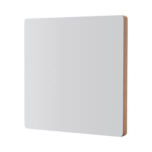 Płyta pilśniowa do sublimacji 20 x 20 x 1,5 cm - 2 szt. - jasnobrązowy tył