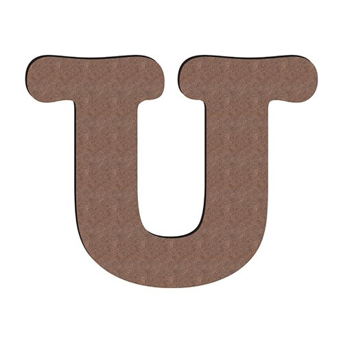 Litera dekoracyjna z MDF-u do sublimacji 18 cm U