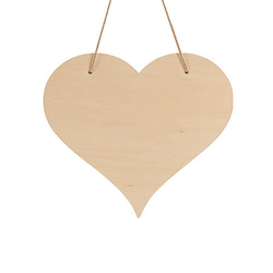 Serce - zawieszka na drzwi ze sklejki do sublimacji