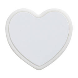 Silikonowa nakładka na słomkę Ø 0,8 / 1 cm do sublimacji - białe serce