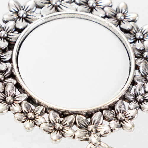 Okrągła broszka z zawieszką w kształcie serca do sublimacji