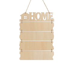 Pięć wiszących ramek ze sklejki do sublimacji - Home