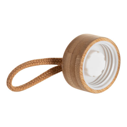 Butelka szklana szroniona 750 ml z bambusową zakrętką do sublimacji