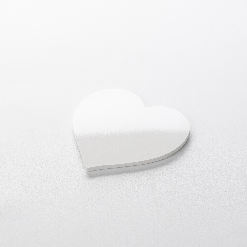 Magnes plastikowy 6,5 x 6,5 cm do sublimacji - serce