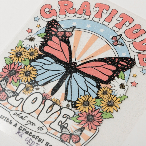 Folia brokatowa do druku OtterPro DTF A3 - 50 arkuszy - Rainbow