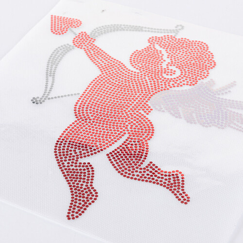 Duży arkusz z cyrkoniami do termotransferu - Amor