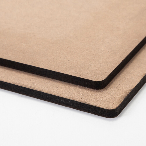 Płyta pilśniowa do sublimacji 20 x 20 x 0,6 cm - 2 szt. - jasnobrązowy tył