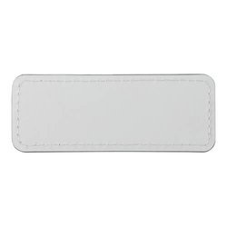 Identyfikator skórzany 8,2 x 3,1 cm do sublimacji - biały