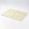 Płócienna mata stołowa 50 x 35,5 cm kremowa w jasnozielone paski do sublimacji