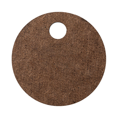 Plakietka imienna z płyty pilśniowej do kubka 480 / 600 / 540 / 750 ml do sublimacji - koło