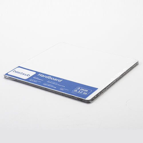 Płyta pilśniowa do sublimacji 20 x 20 x 0,3 cm - 2 szt. - jasnobrązowy tył