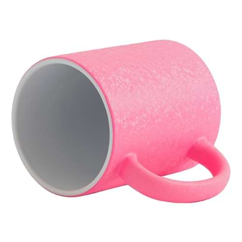 Kubek 325 ml z efektem spękanej powierzchni do sublimacji - różowy