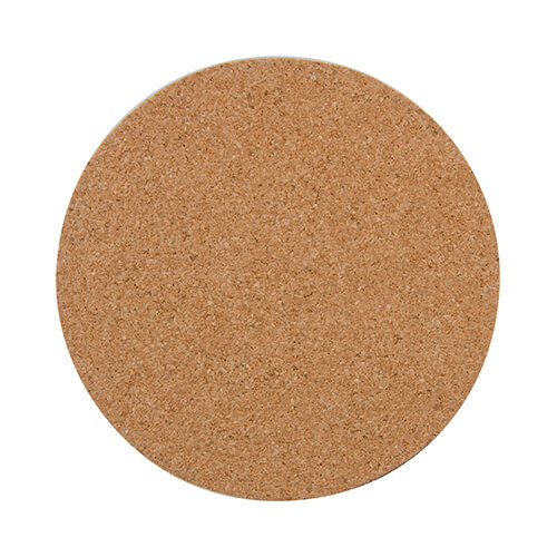 Tekturowo-korkowa podkładka pod kubek do sublimacji - koło