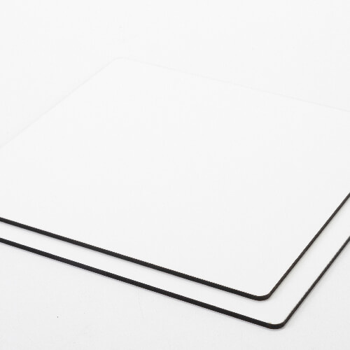 Płyta pilśniowa do sublimacji 20 x 20 x 0,3 cm - 2 szt. - jasnobrązowy tył