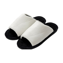 Kapcie dla dorosłych z długą cholewką do sublimacji - czarna podeszwa